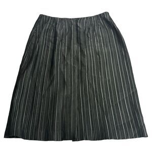 blue ice pleated black Gray midi skirt Size 10